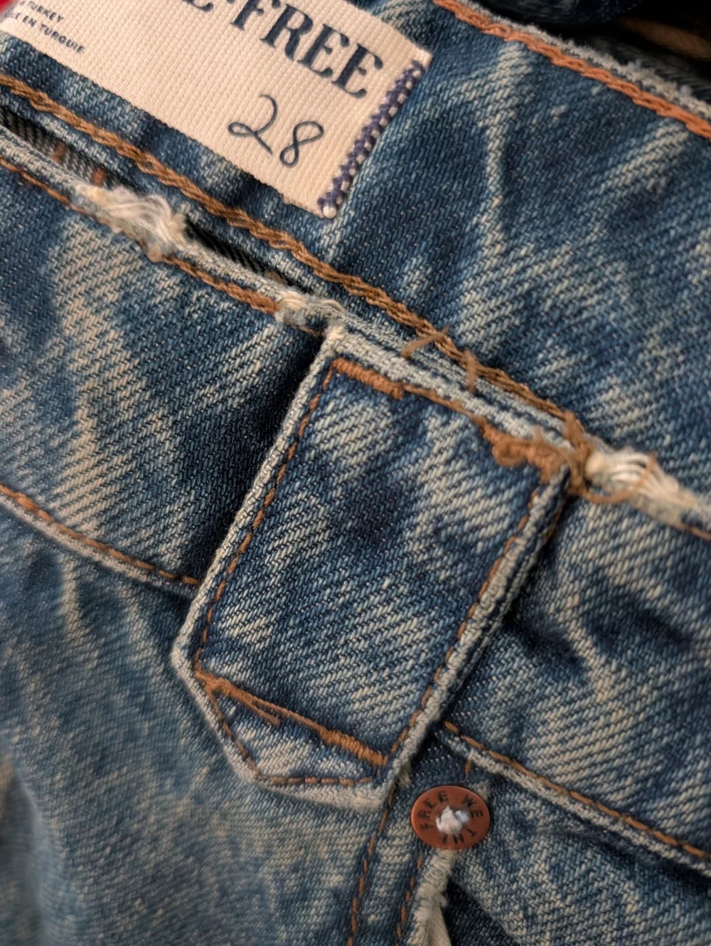 We The Free Flora Jeans*Yellowstone Edition, *28 *nwot - Picture 6 of 6